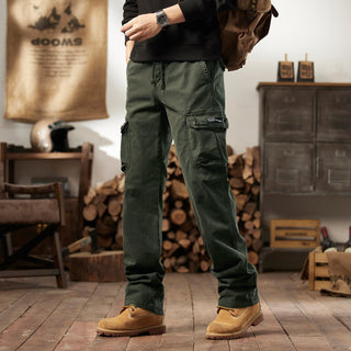 Men Outdoor Loose Fit Hiking Tactical Trousers