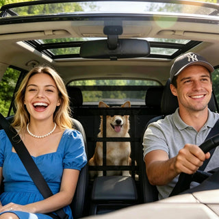 Car Dog Barrier with Hook and Loop Fastener