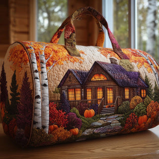 Tote Quilted Embroidery Travel Bag