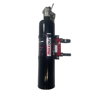 3" Fire Extinguisher Mount W/ Red H3R MaxOut 2.5LB Fire Extinguisher