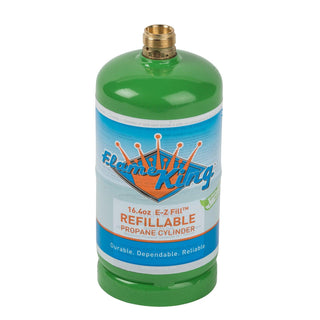 Flame King Eco Friendly Sustainable 1lb Empty Refillable Propane Tank