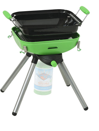 Flame King Multi-Function Portable BBQ Grill Camp Stove