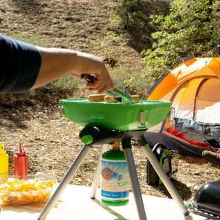 Flame King Multi-Function Portable BBQ Grill Camp Stove