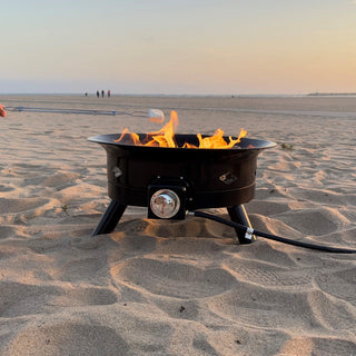 Flame King Outdoor Portable Propane Gas 24" Fire Pit Bowl