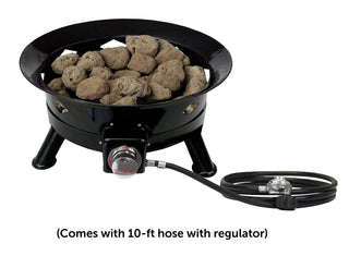 Flame King Outdoor Portable Propane Gas 24" Fire Pit Bowl