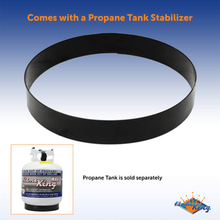 Flame King Outdoor Portable Propane Gas 24" Fire Pit Bowl