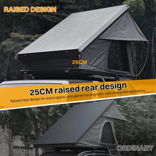 Trailora Altitude Heavy-Duty Hard-Shell Rooftop Tent with Ladder [2-3 Person]