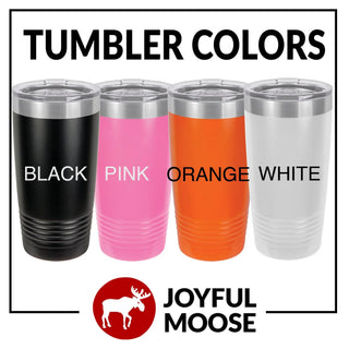 20 Oz Insulated Tumbler for Hiking – Pine Tree Design