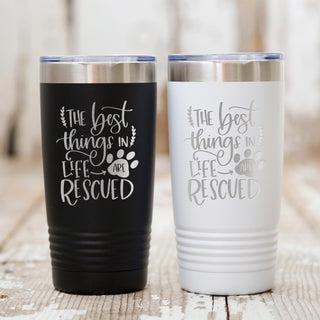Dog Rescue Tumbler 20 oz Insulated Travel Mug