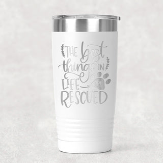 Dog Rescue Tumbler 20 oz Insulated Travel Mug