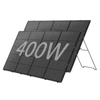 Nurzviy New Type 400W Portable Solar Panel Lightweight Monocrystalline Suitcase（only have two brackets available at the moment）