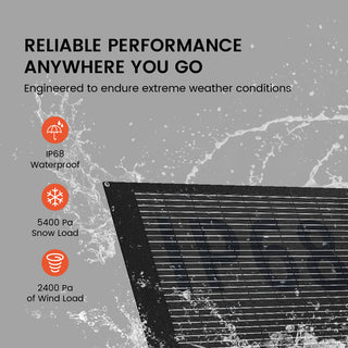 Nurzviy 200W Flexbible Solar Panel 25V TOPCon 10BB Monocrystalline Solar Cell