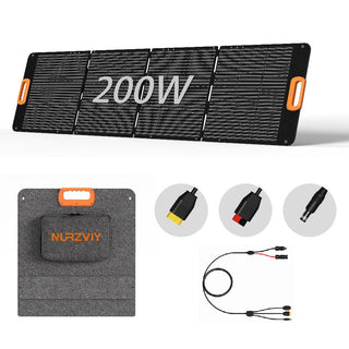 Nurzviy 200 Watt 20V Monocrystalline Foldable Solar Suitcase