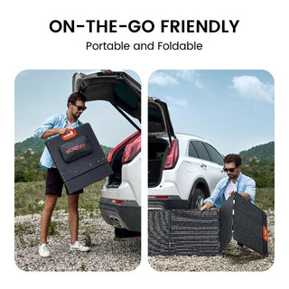 Nurzviy 200 Watt 20V Monocrystalline Foldable Solar Suitcase